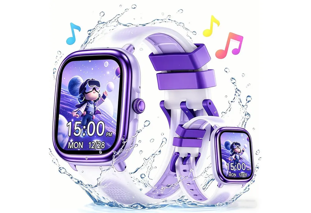 Forrlite Kinderuhr Smartwatch für Jungen und Mädchen Smartwatch Herzfrequenz Schlafmonitor,20+ Sportmodi,Schrittzähler,Wecker,Kindergeschenke für Teenager ab 5 Jahren, IP68 wasserdichte Fitness Aktivitäts Tracker Uhr