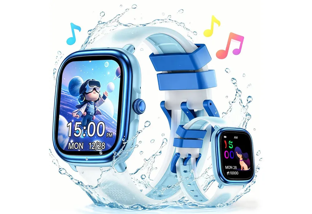 Forrlite Kinderuhr Smartwatch für Jungen und Mädchen Smartwatch (IP68 wasserdichte Fitness Aktivitäts Tracker Uhr,Herzfrequenz Schlafmonitor,20+ Sportmodi,Schrittzähler,Wecker,Kindergeschenke für Teenager ab 5 Jahren cm)