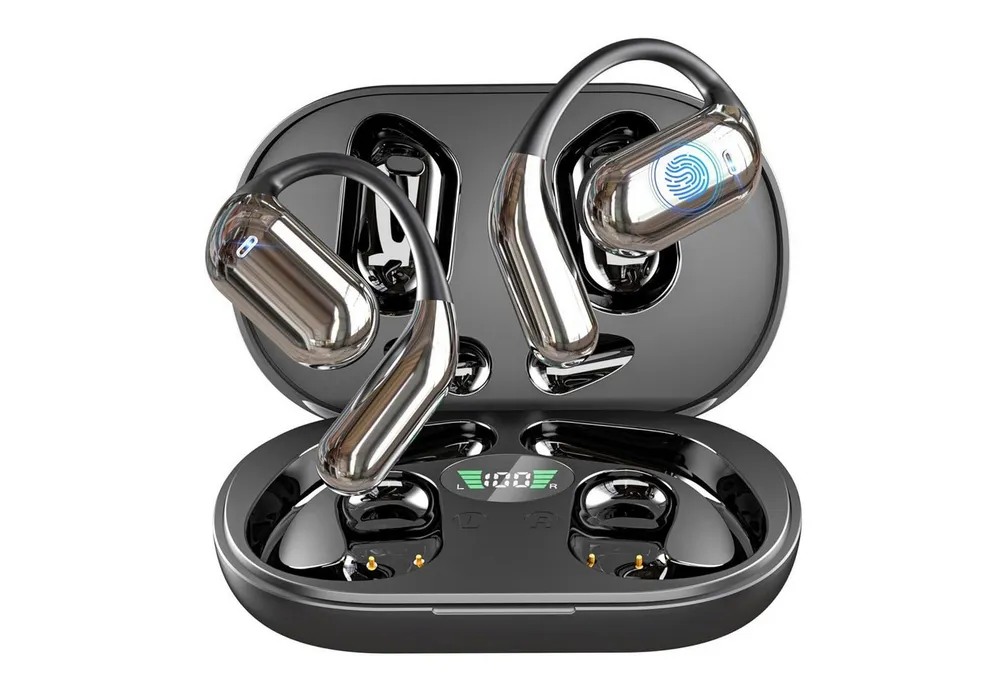 Forrlite Open Ear Kopfhörer, In Ear Ohrhörer, Bluetooth Kopfhörer Open-Ear-Kopfhörer (Sport-Kopfhörer, HiFi-Kopfhörer, Kinderkopfhörer, On-Ear-Kopfhörer, Over-Ear-Kopfhörer)