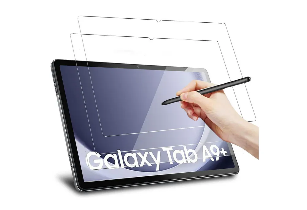 Forrlite Schutzfolie Panzerglas für Samsung Galaxy Tab A9+/A9 Plus, A11+/A11 Plus 11 Zoll, (9H Härte Gehärtetes Glas Folie mit Einfache Installation, Kratzfest,Displayschutz Schutzfolie), Kompatibel mit Samsung Tab A9 Plus (SM-X210/216/218), 2 Stück