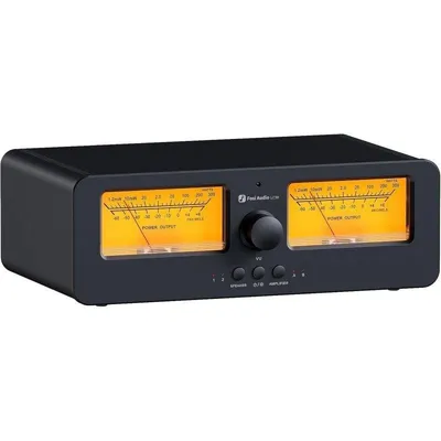 Fosi Audio LC30 2-Wege Audio-Schalter mit VU-Meter – HiFi-Verstärker