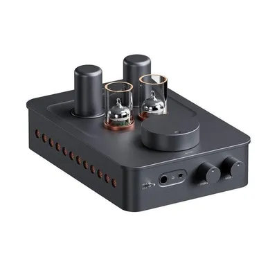 Kopfhörer-Verstärker Hi-Fi Röhren Fosi Audio GR70 RCA Schwarz
