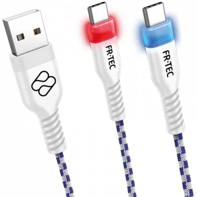 FR-TEC USB-C-Kabel mit LED für PS5-Controller, 3 m