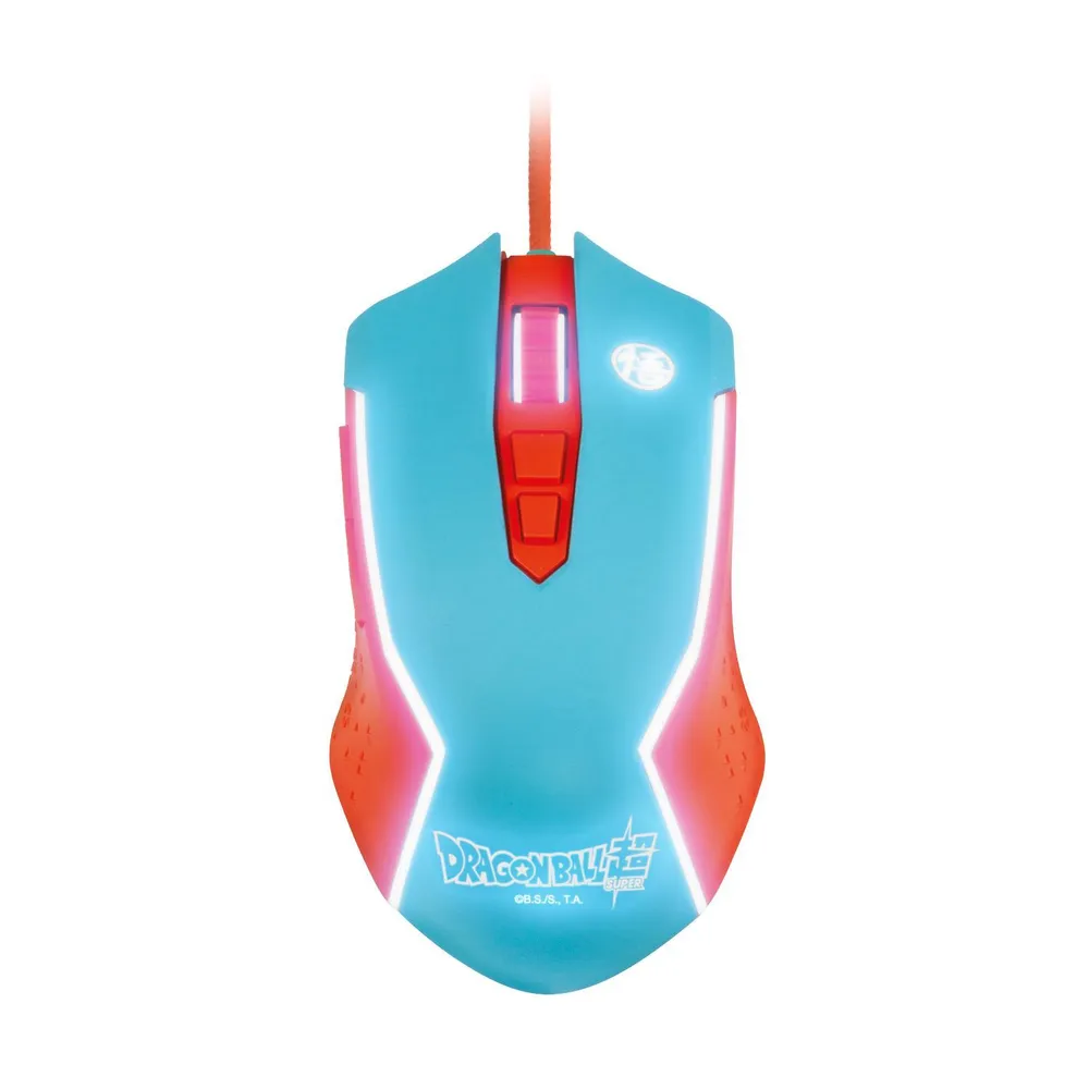 Dragon Ball Goku Gaming-Maus, Blau/Rot