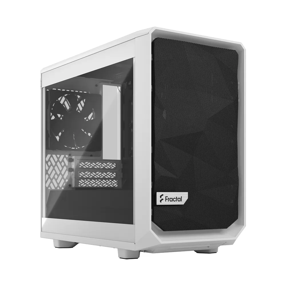 Fractal Design Meshify 2 Nano White TG Clear Tint - Weiß - Glasfenster