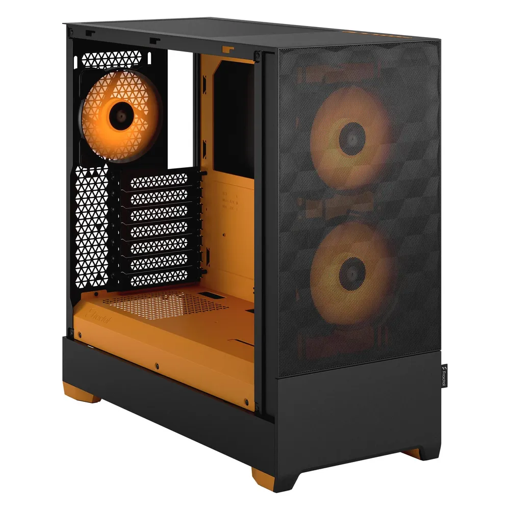 PC-Gehäuse Fractal Design Pop Air Tower Schwarz/Orange ATX