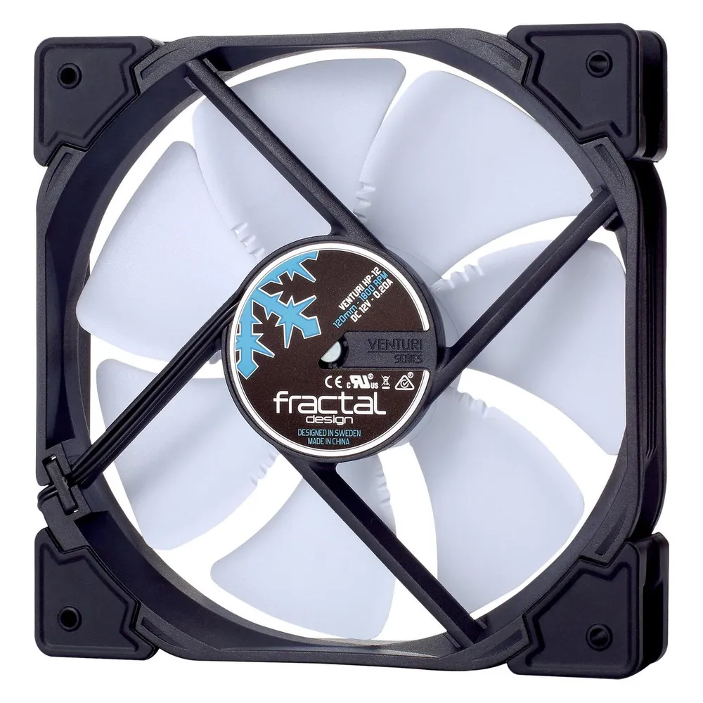 Kühlung Luft Fractal Design Venturi HP-12 PWM 12 cm Schwarz Grau