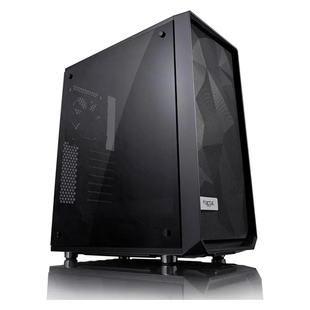 Fractal Design Meshify C Midi Tower gehärtetes Glas USB 3.0 schwarz