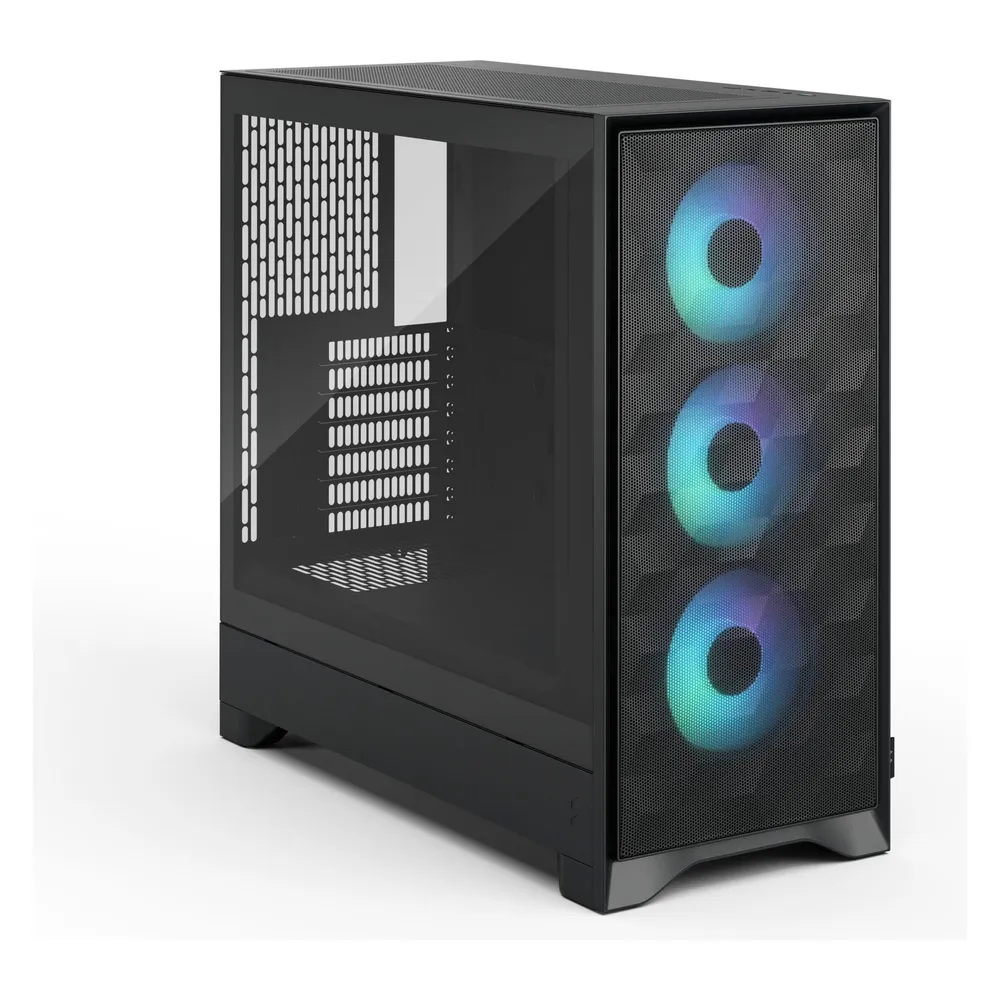 PC-Gehäuse Fractal Design Pop 2 Air Black TG RGB Glasfenster ATX Midi Tower