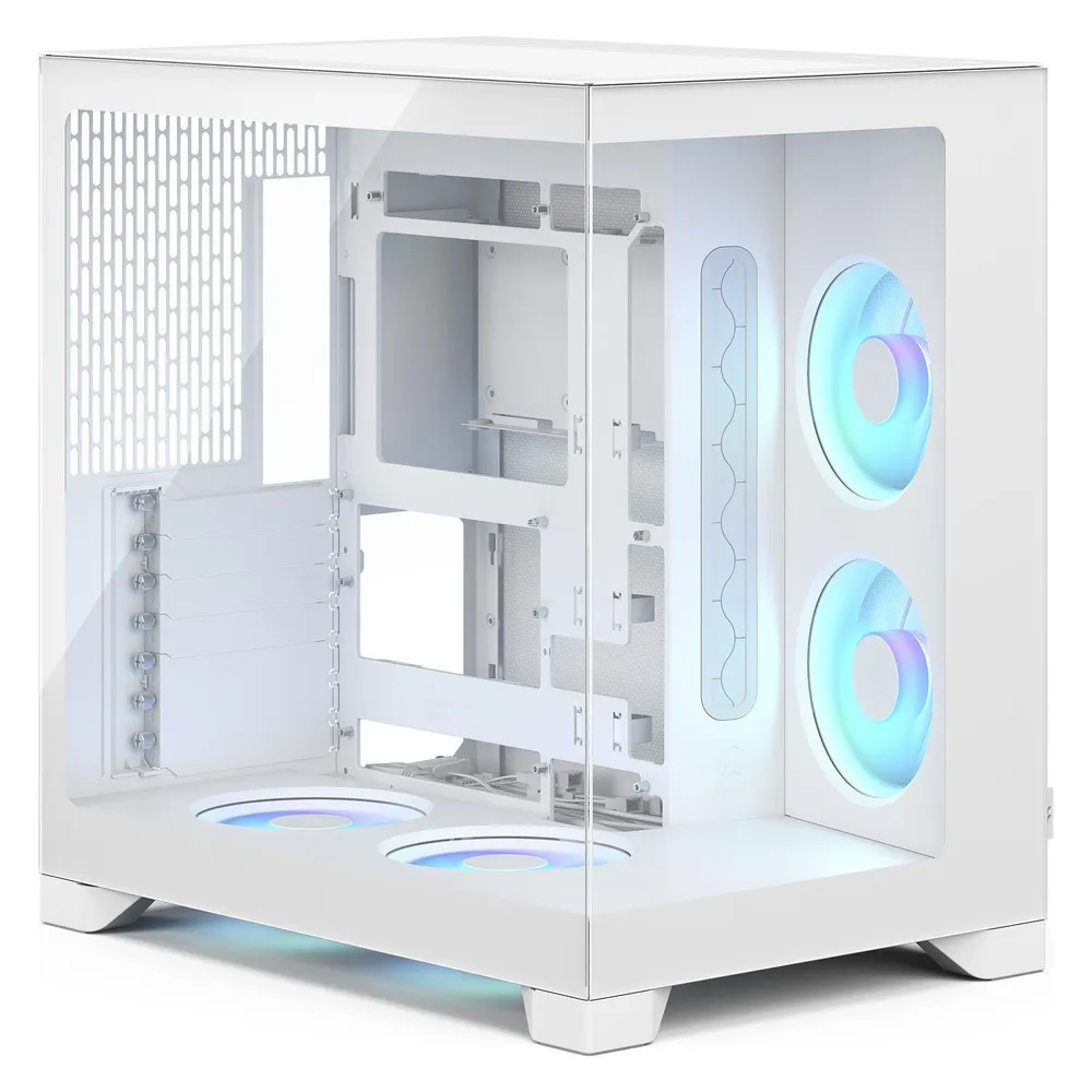 PC-Gehäuse Fractal Design Pop 2 Vision White RGB Panorama-Glas ATX