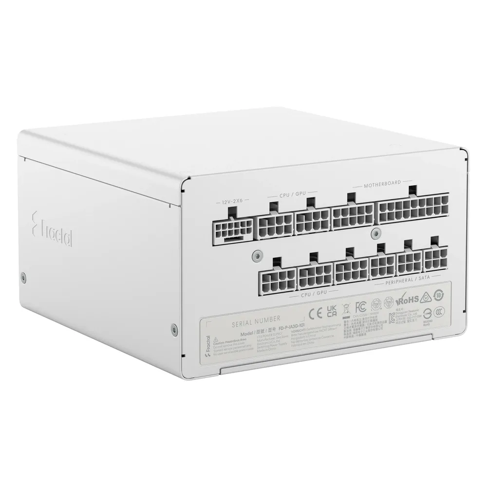 Fuente de Alimentación Fractal Design Ion 3 Gold 1000W 80 PLUS Gold modular Weiß
