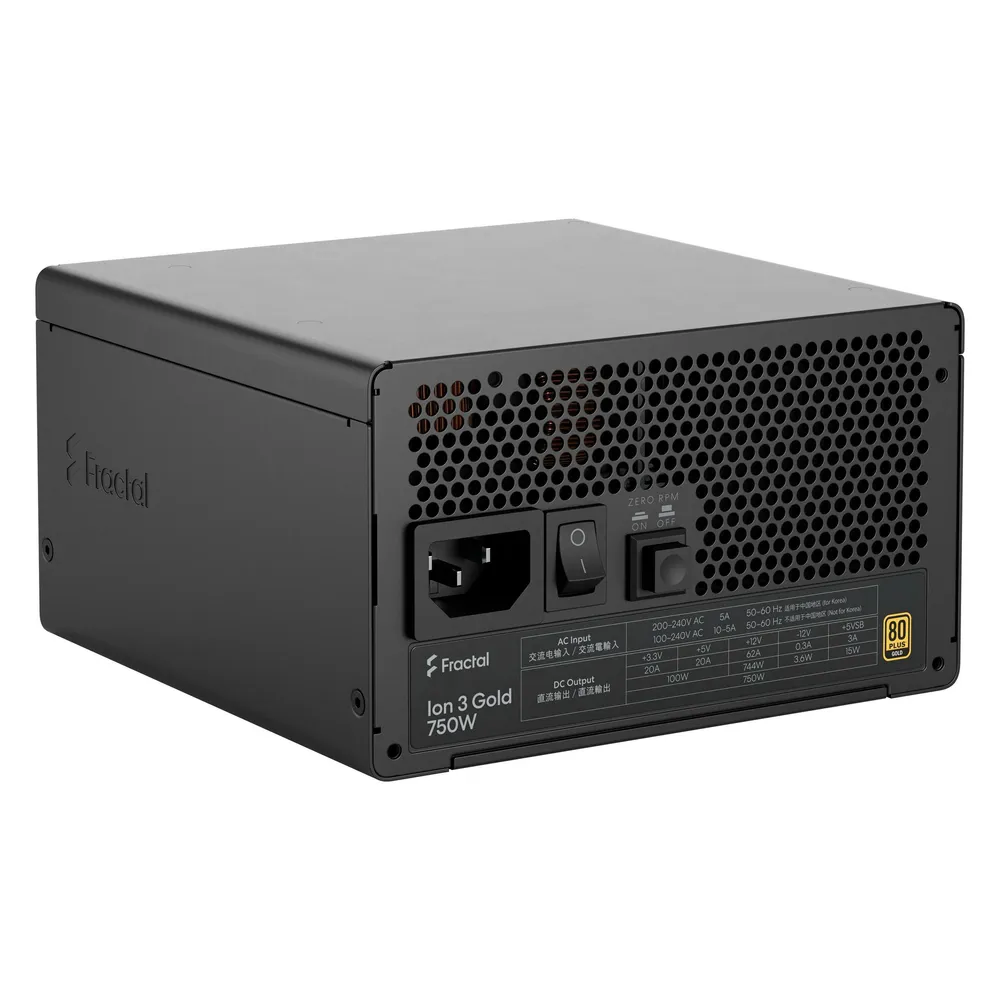 Netzteil Fractal Ion 3 Gold 750W 80 PLUS Gold vollmodular
