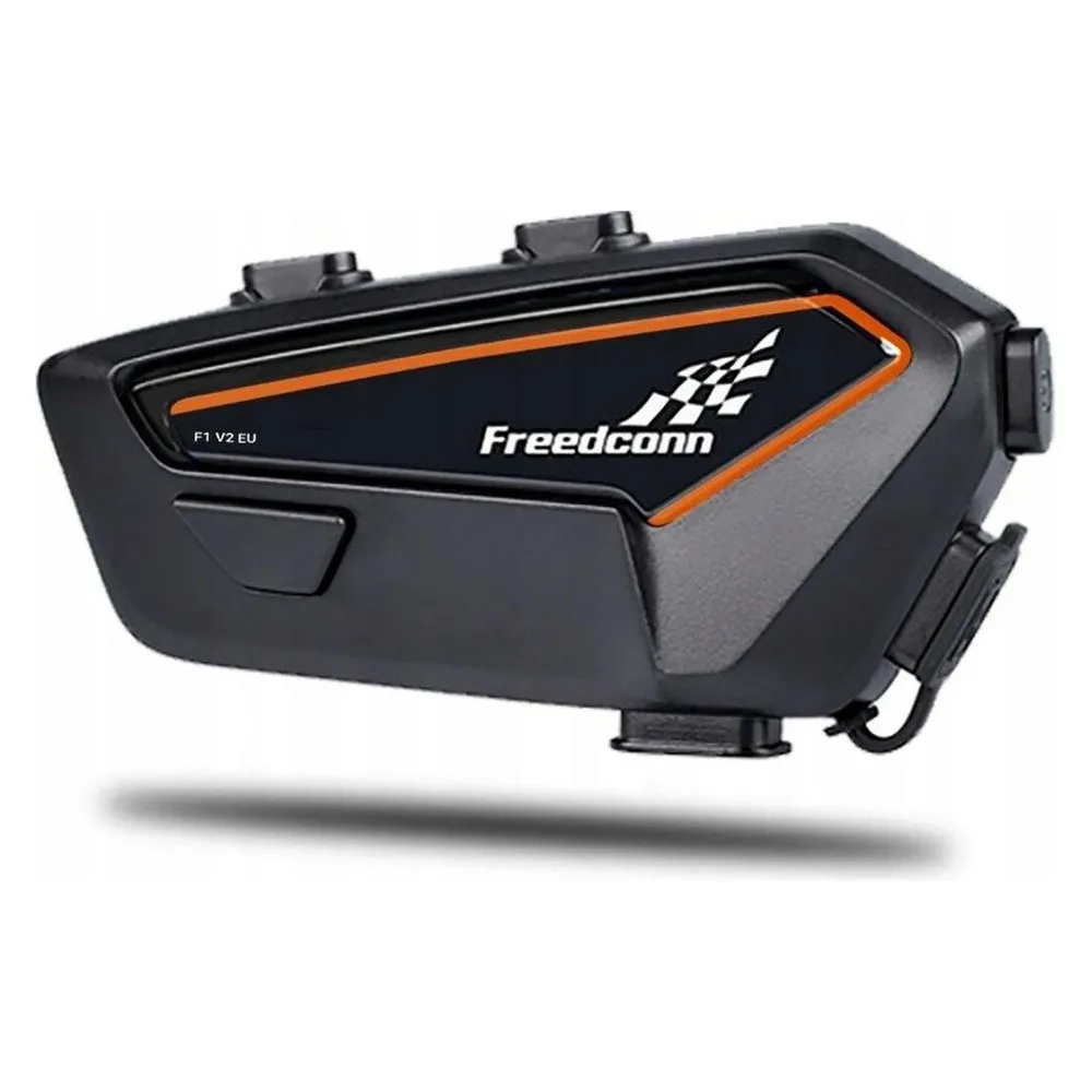 Kopfhörer Freedom Freenconn F1 V2 UE kabellos Bluetooth 5.2, Noise Cancelling, Mikrofon, IP65 Schwarz Orange