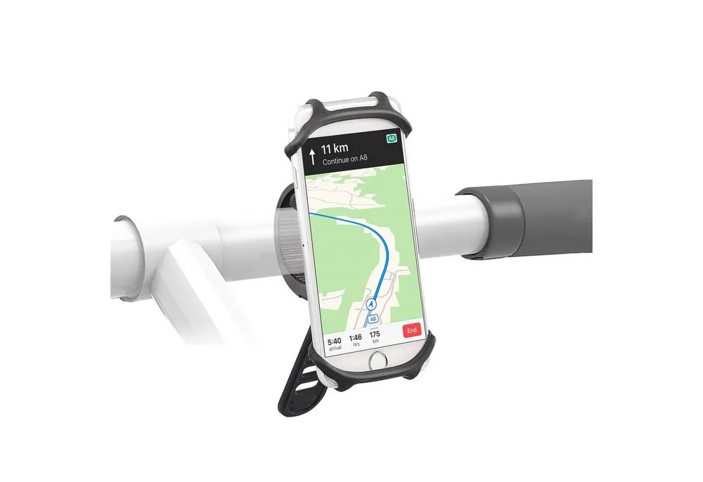freenet TV Handy-Halterung Universal Handy-Halterung Fahrrad-Halter, (Fahrrad-Lenker Halter Universell auch für eBike Steuerungszugriff)