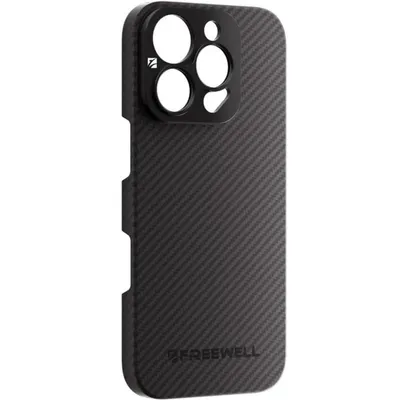 Hülle Freewell iPhone 16 Pro Max Filmmaker Kevlar Schwarz mit 17mm Objektivhalterung
