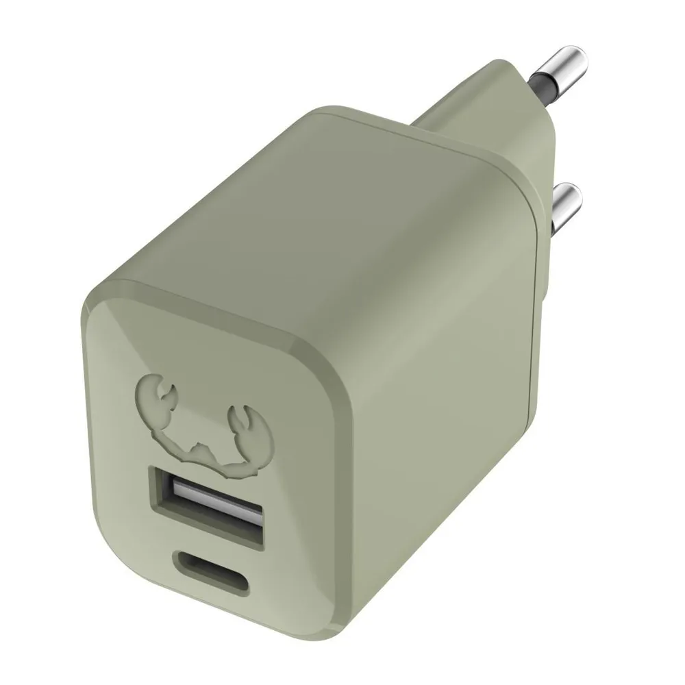 Mini-Charger USB-C und USB-A, PD 30 W, Dried Green (00220317)