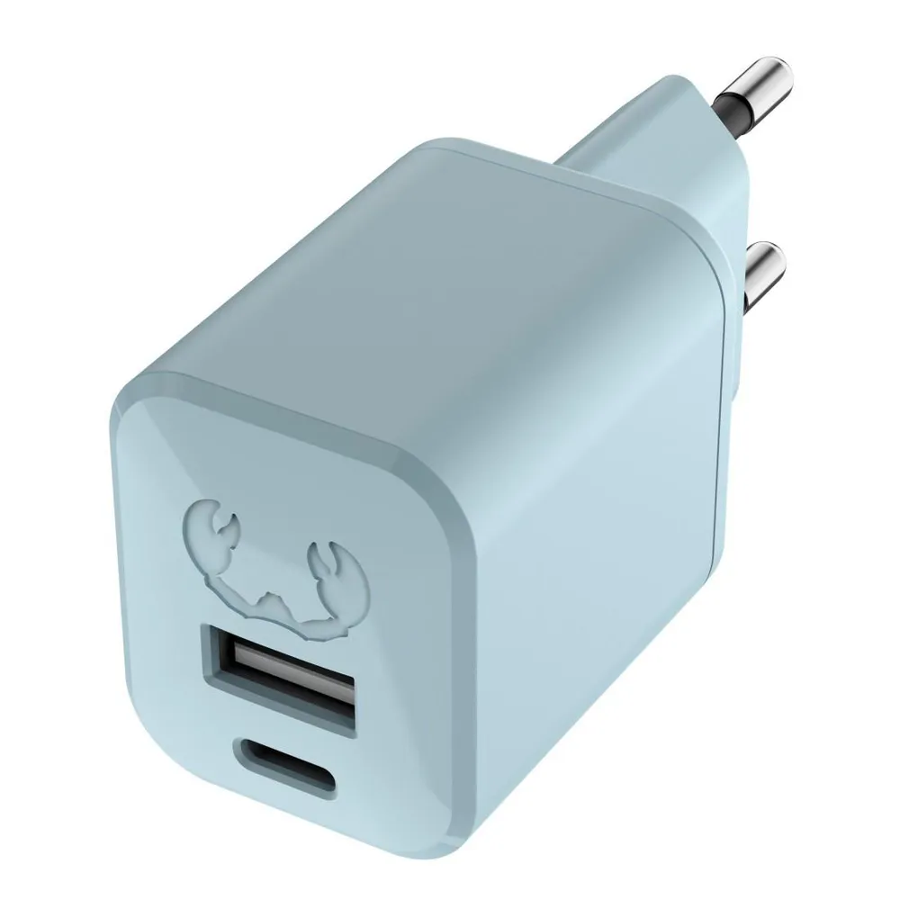 Mini-Charger USB-C und USB-A, PD 30 W, Dusky Blue (00220318)