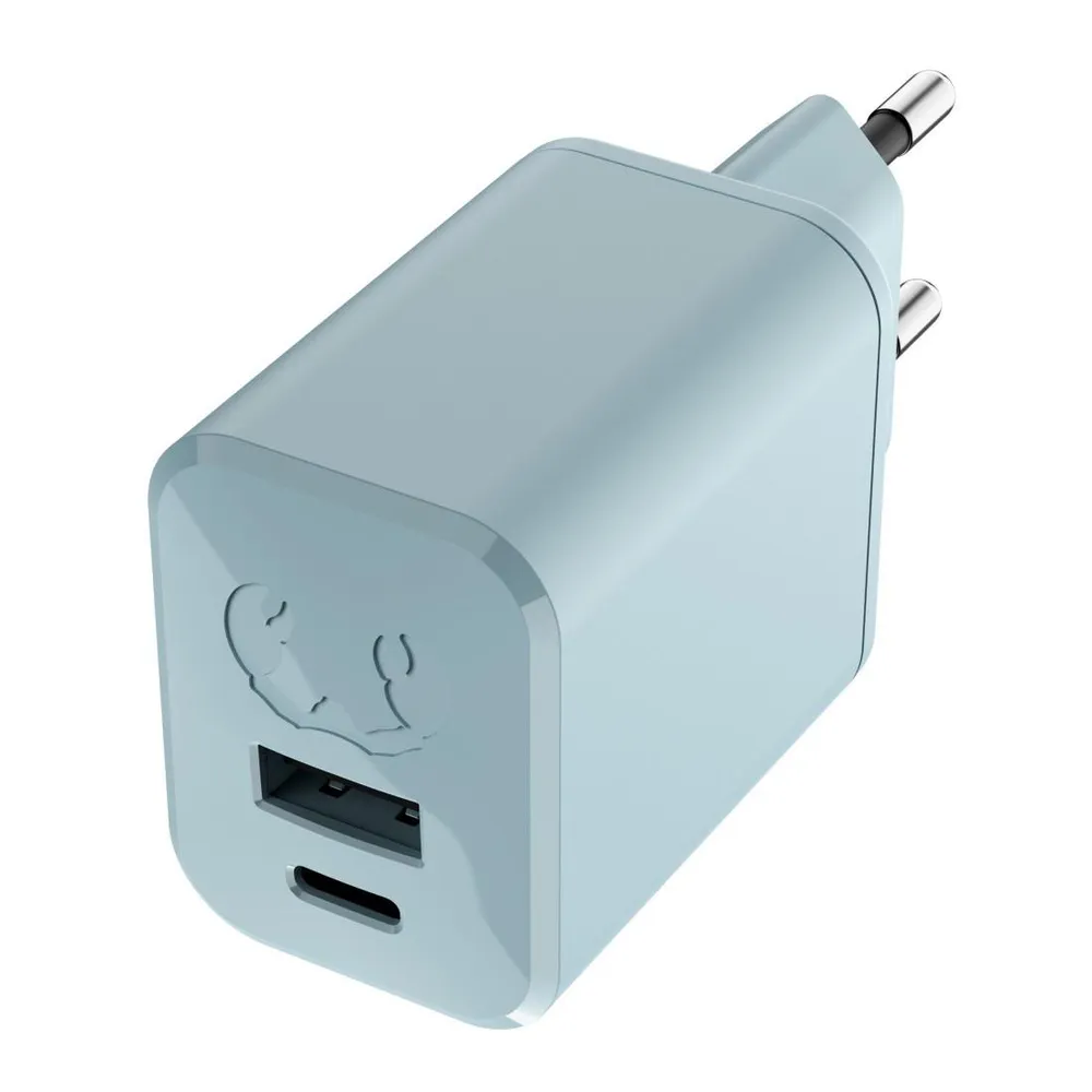 Mini-Charger USB-C und USB-A, PD 45W, Dusky Blue (00220549)