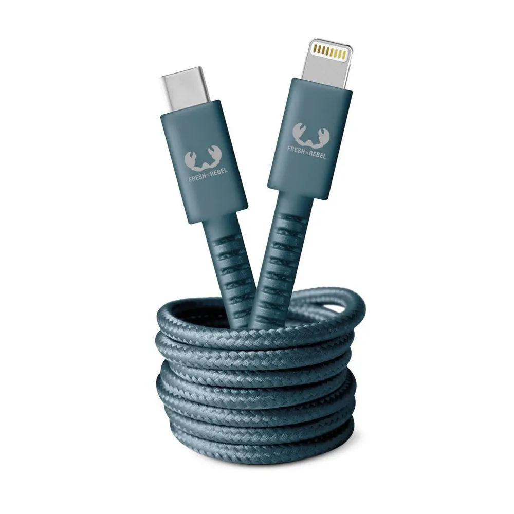 "USB-C - Lightning-Kabel ""Fabriq"", 2,0 m, Dive Blue (00214995)"