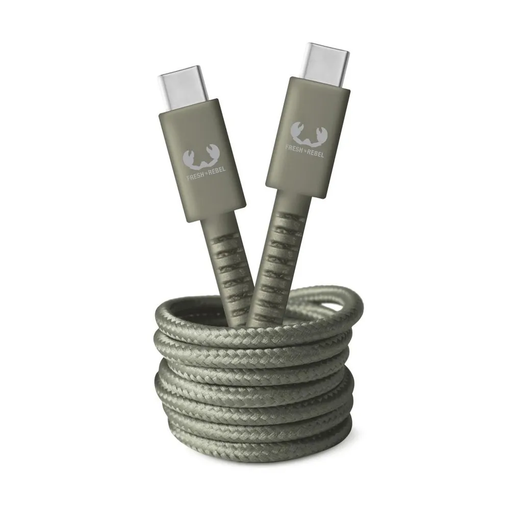 "USB-C - USB-C Kabel ""Fabriq"", 2,0 m, Dried Green (00214984)"