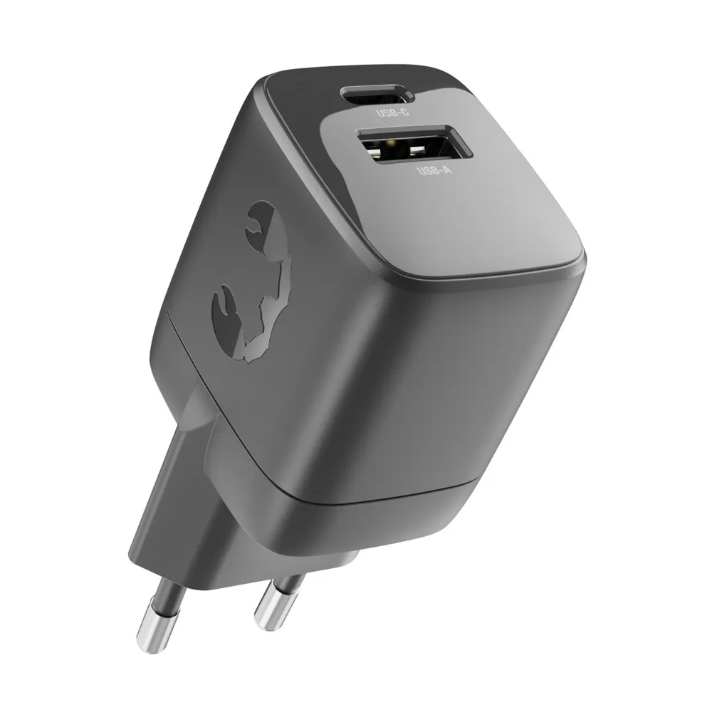 Wall Charger USB-C und USB-A, PD 30 W, Storm Grey (00232963) Schnellladegerät (USB-A + USB-C)