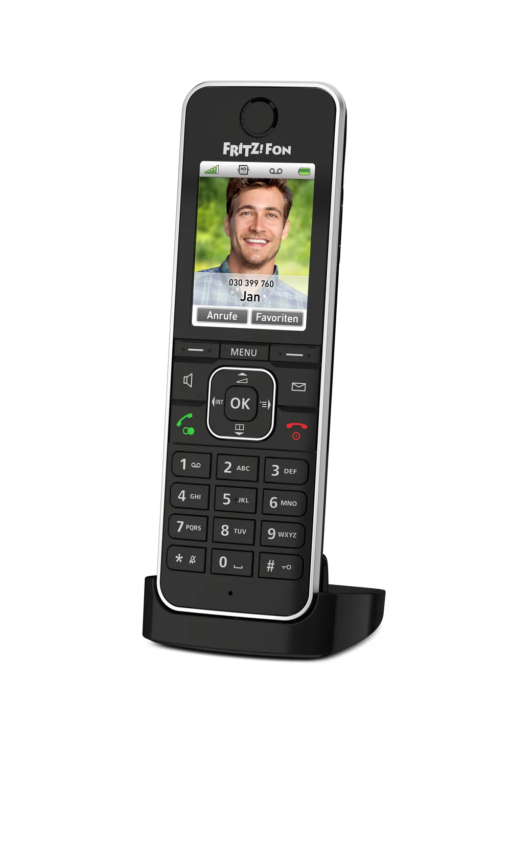FRITZ!Fon C6 black Schnurloses Telefon