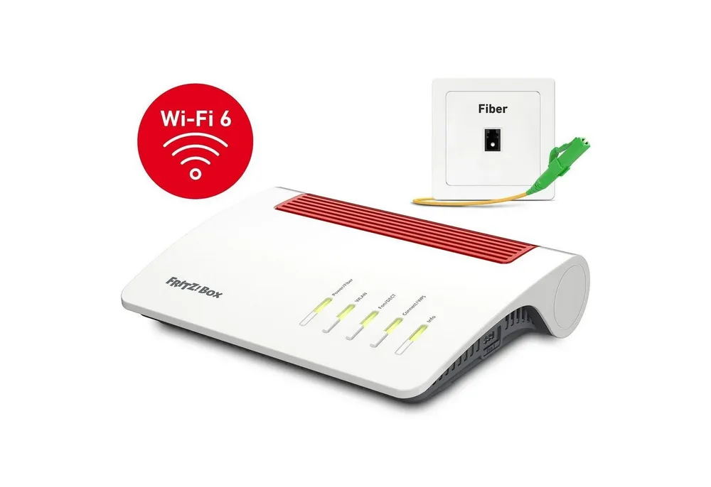 Fritz! FRITZBox 5590 FIBER Glasfaser Modem Wi-Fi 6 WLAN-Router