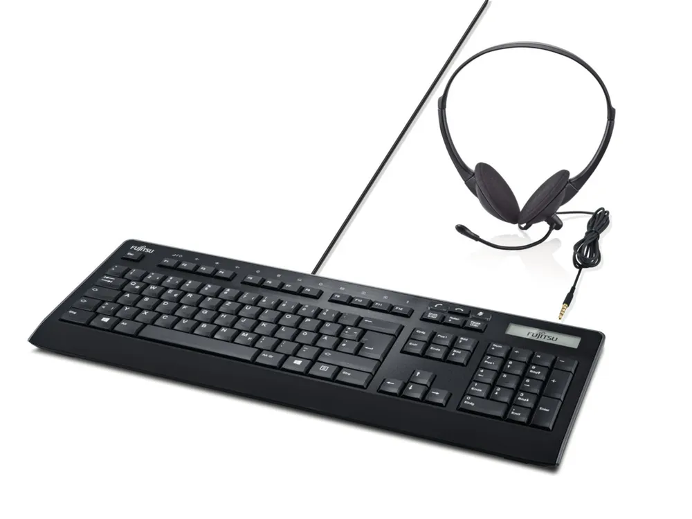 Fsas Technologies Fujitsu KB950 Phone | s26381-f950-l420 | Set aus Tastatur und Kopfhörer