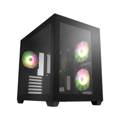 FSP CMT380 Midi Tower Schwarz