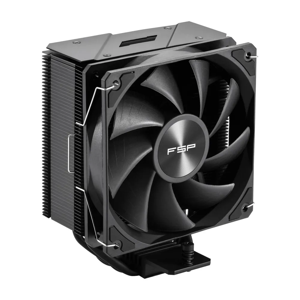 Kühlung Luft FSP Socket AM5 AM4 LGA 1700 120 mm NP5-B Schwarz 4 Heatpipes