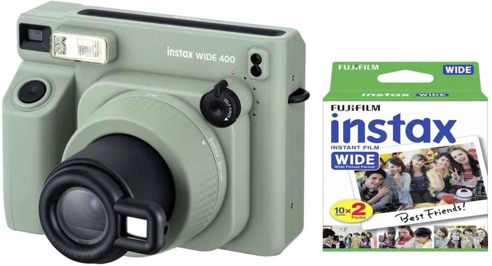 Fujifilm Instax WIDE 400 EX D Grün inkl. DP Film