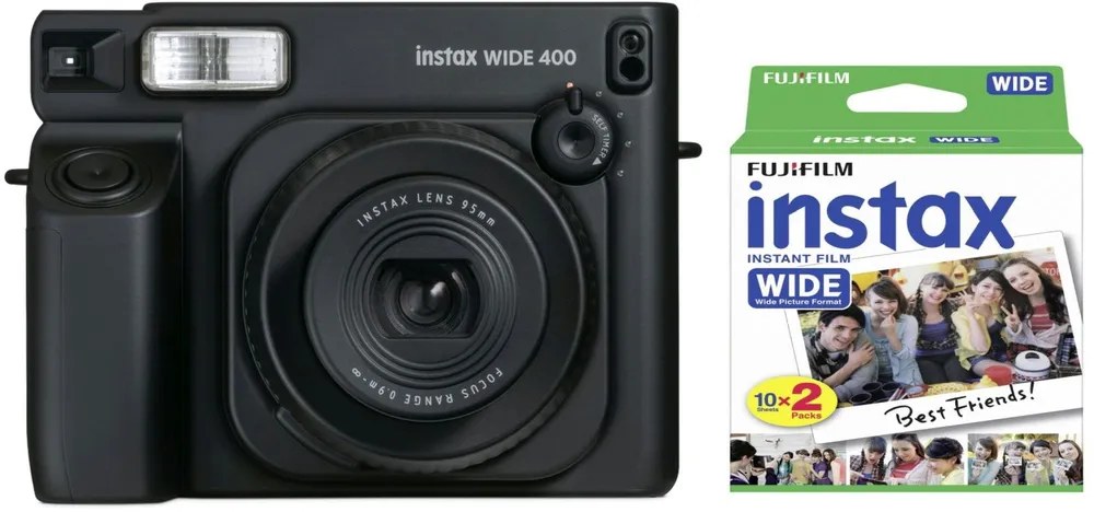 Fujifilm Instax WIDE 400 EX D Black inkl. DP Film
