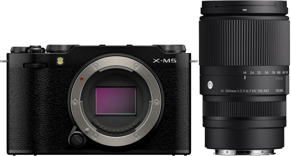 Fujifilm X-M5 Gehäuse schwarz + Sigma 16-300mm f3,5-6,7 DC OS Fuji X