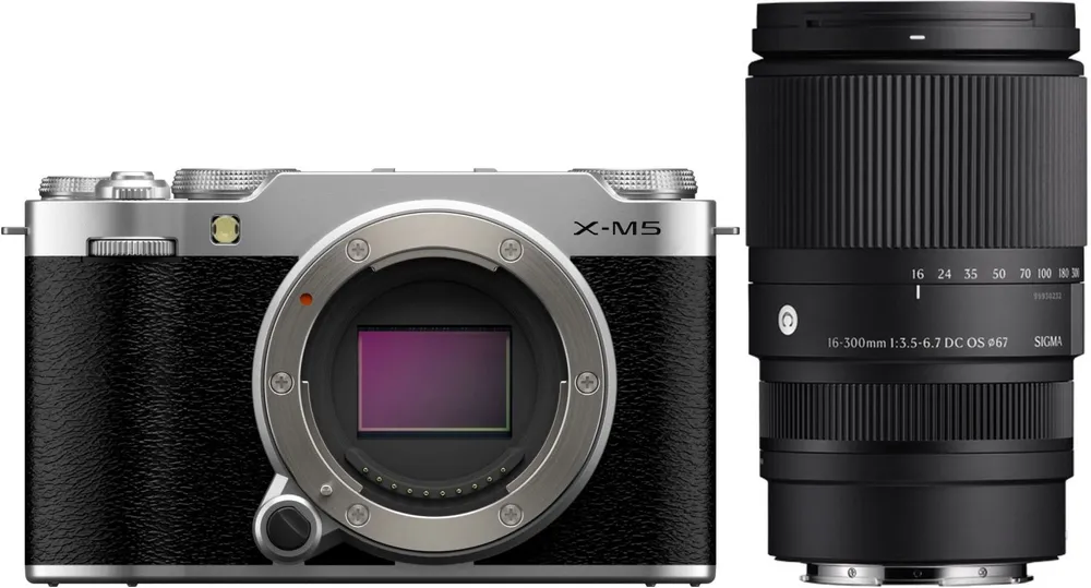 Fujifilm X-M5 Gehäuse silber + Sigma 16-300mm f3,5-6,7 DC OS Fuji X