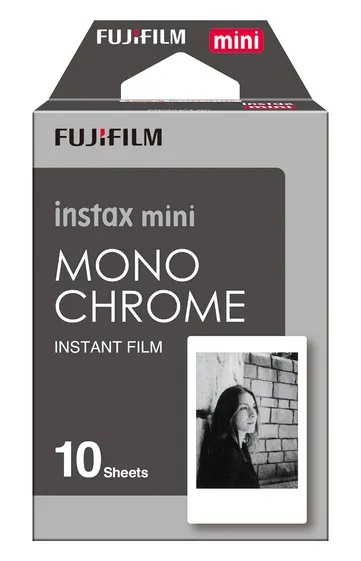 Fujifilm Instax Film Mini Mono Chrome Sofortbildfilm 10 Blatt