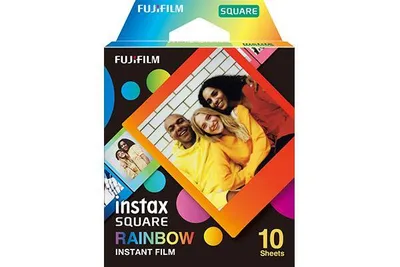 Fujifilm Instax Square Rainbow Fotopapier für Instax Square Kameras 10 Einheiten