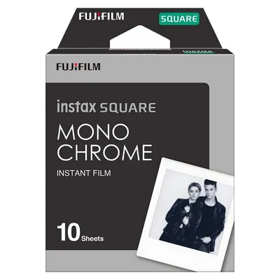 Fujifilm Instax Square Monochrome Fotopapier für Instax Square Kameras 10 Einheiten