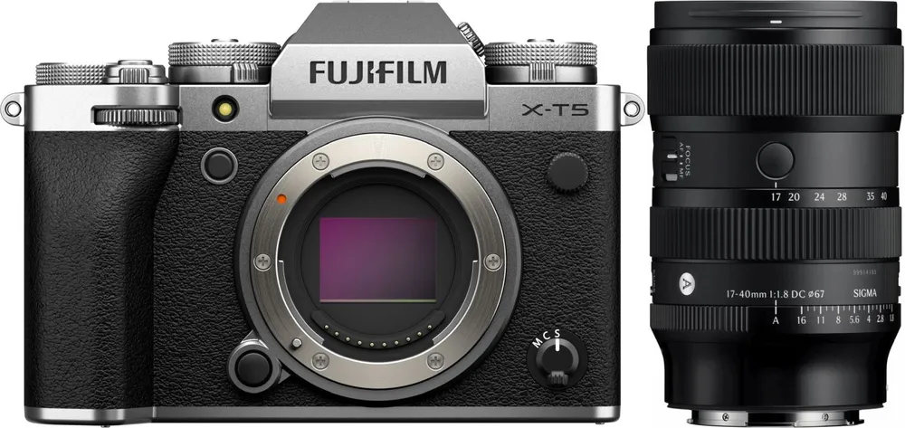 Fujifilm X-T5 Gehäuse Silber + Sigma 17-40mm f1,8 DC (A) F/ X-Mount