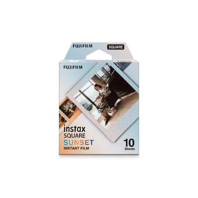 Sofortbildfilm FUJIFILM INSTAX SQUARE Sunset 10 Fotos ISO 800 62 x 62 mm