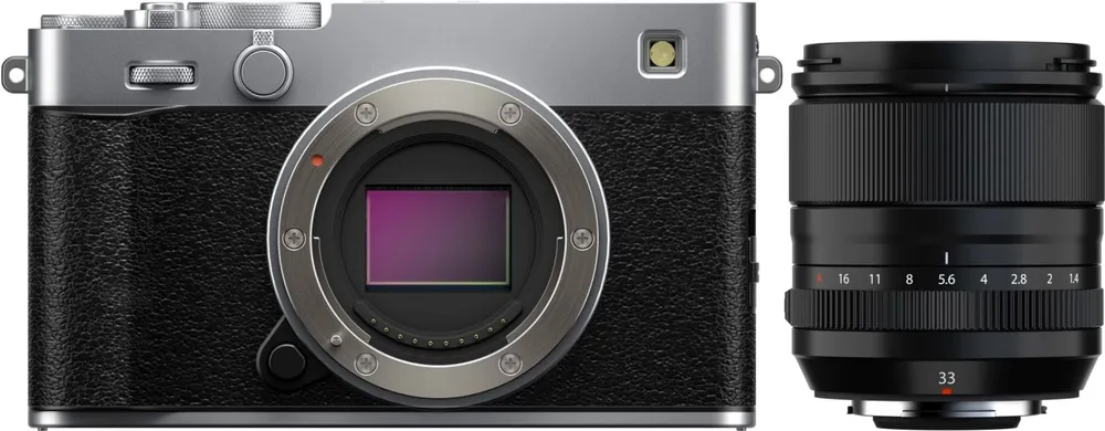 Fujifilm X-E5 Silber + XF 33mm f1,4 R LM WR