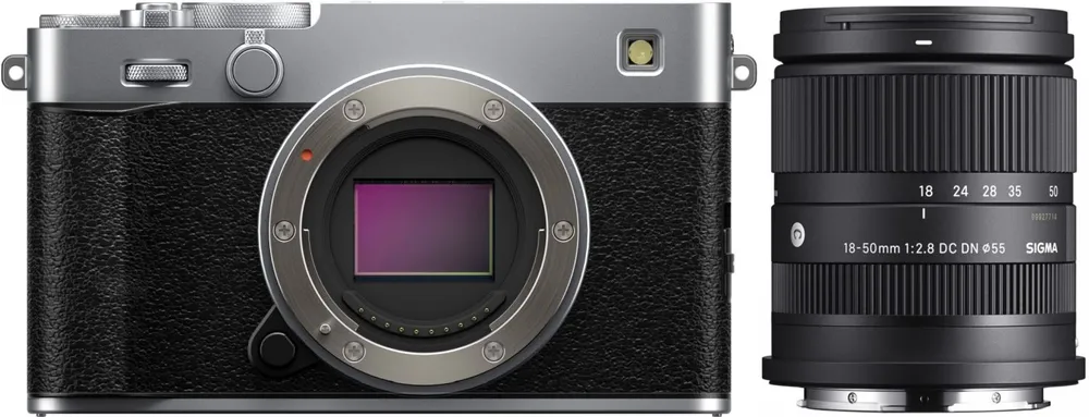 Fujifilm X-E5 Silber + Sigma 18-50mm f2,8 DC DN (C)