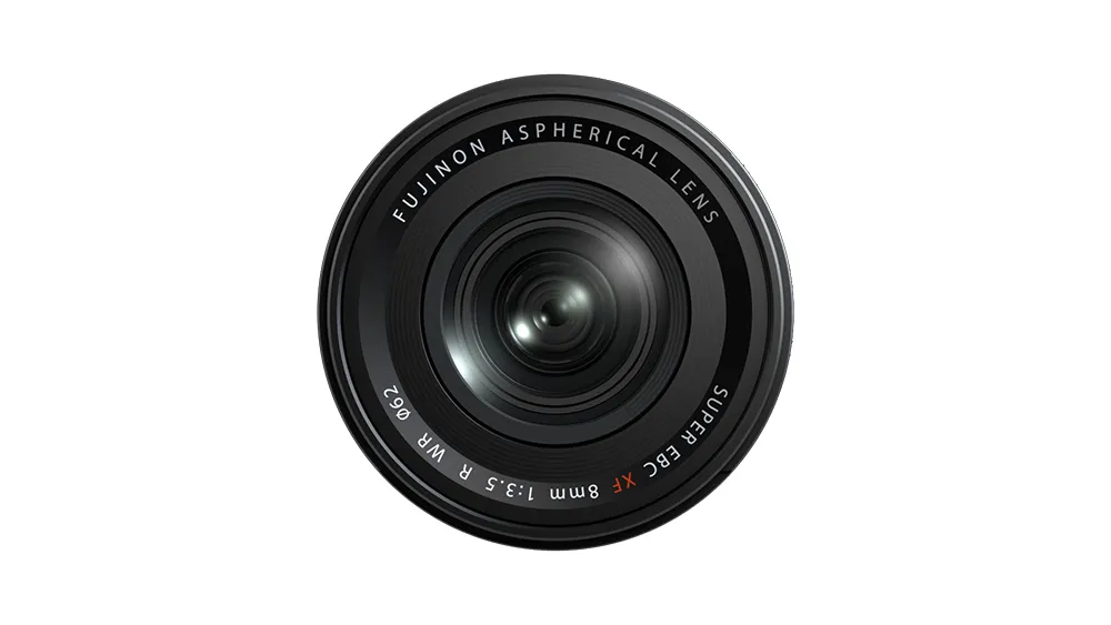 Fujifilm FUJINON XF8mmF3.5 R WR Ultraweitwinkelobjektiv 12/9, Schwarz, 62 mm WR
