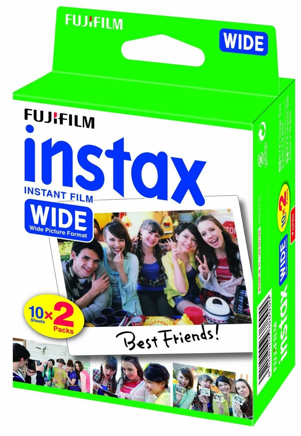 Fujifilm Instax WIDE Colorfilm Glossy (20 Stück)