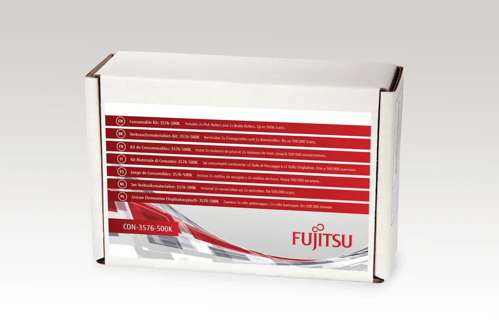 Kit mit Verbrauchsmaterialien für Fujitsu-Scanner fi-6670/fi-6750S/fi-6770 mit 2 Pick Rollern und 2 Brake Rollern