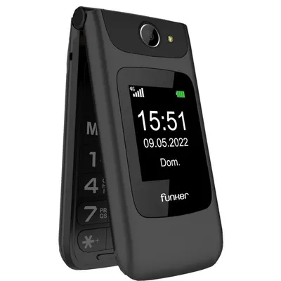 Funker C200 Schwarzes entsperrtes Seniorentelefon