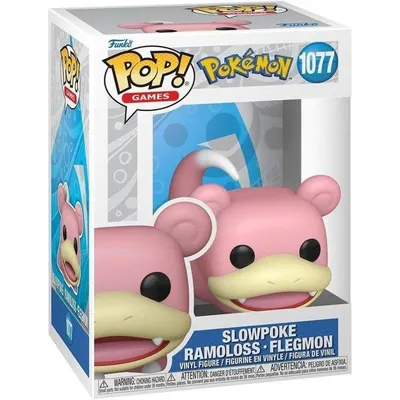 Funko Pop! Games Pokémon #1077 Slowpoke Figur Vinyl 6,6 cm mit Fensterbox