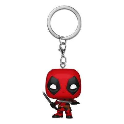 Funko Pop! Schlüsselbrett Deadpool mit Schwertern Vinyl Rot Schwarz