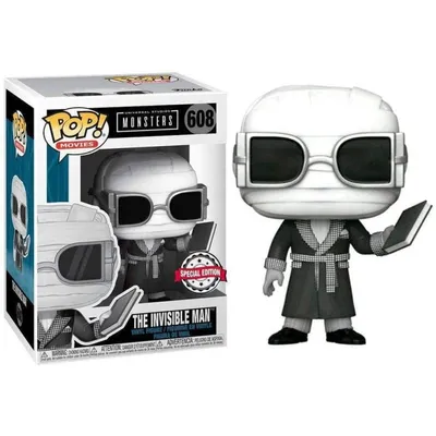 Funko Pop Universal Studios Monster Invisible Man Black & White Exklusiv