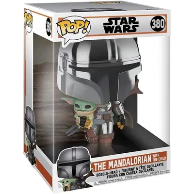 Funko Pop Star Wars El Mandaloriano XL Version Rüstung Sammel figur