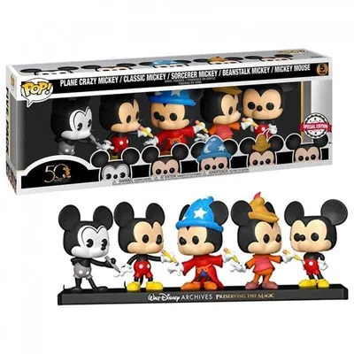 Funko Pop Pack Disney Archives Premium Mickey Mouse 5 Figuren